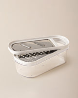 2-Piece Kitchen Grater Set - Handheld Food Shredder - Soft Ecru