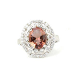 Bague ovale en argent sterling 925 avec zultanite - Pierre précieuse changeant de couleur
