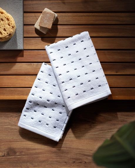 Premium Cotton 2-Piece Hand Towel Set - Yacht Collection