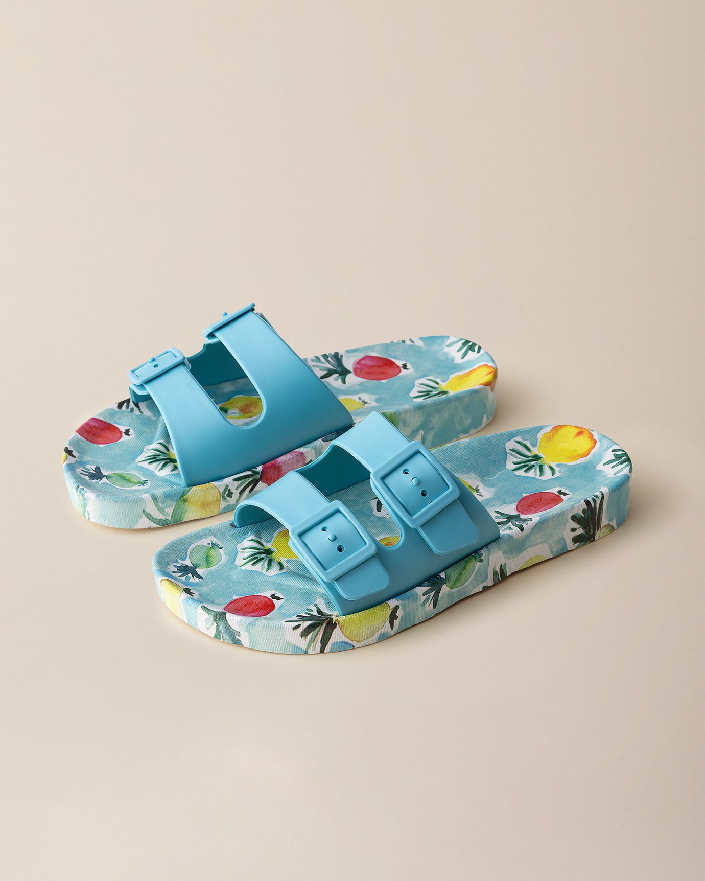 Women's Fruit Pattern Comfort Slides - Indoor & Outdoor Casual Slippers
