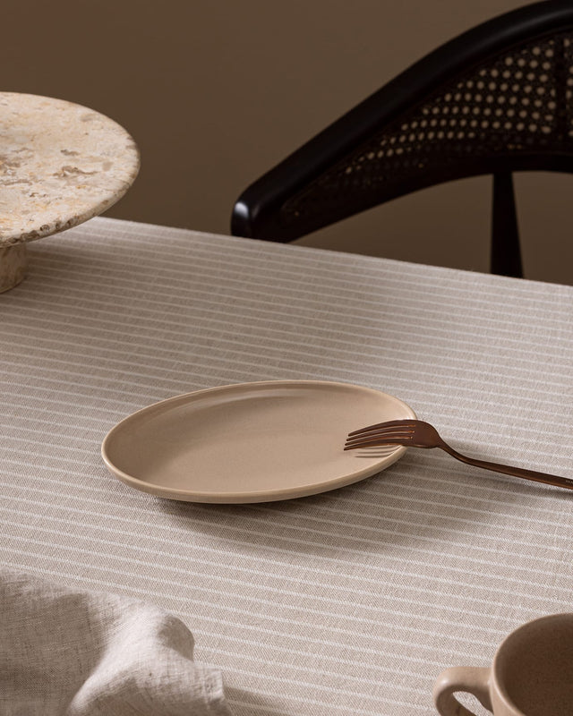 New Bone Porcelain Oval Serving Plate - Aurea Collection