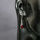 Premium 925 Sterling Silver Large Onyx Drop Earring