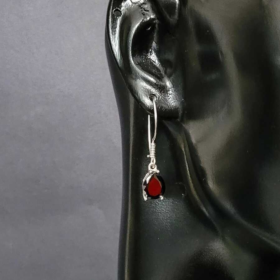 Premium 925 Sterling Silver Large Onyx Drop Earring