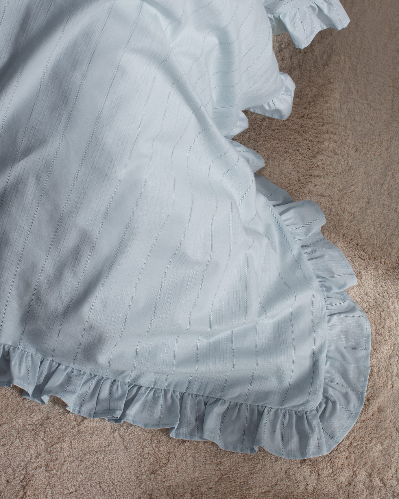 100% Cotton Double Duvet Cover Set - Ruffled Julien Design
