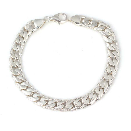 925 Sterling Silver Interlocking Link Chain Bracelet - Modern Essential