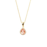 Premium Sterling Silver Zultanite Teardrop Pendant Necklace