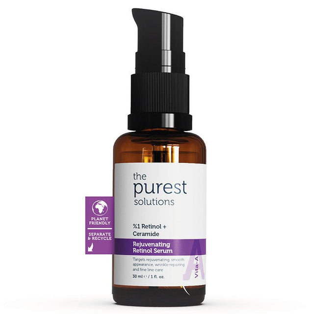 1% Retinol + Ceramide Rejuvenating Anti - Aging Face Serum - TryAladdin