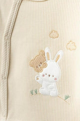 10 - Piece Premium 100% Cotton Newborn Hospital Exit Set - Bear & Rabbit Design - TryAladdin
