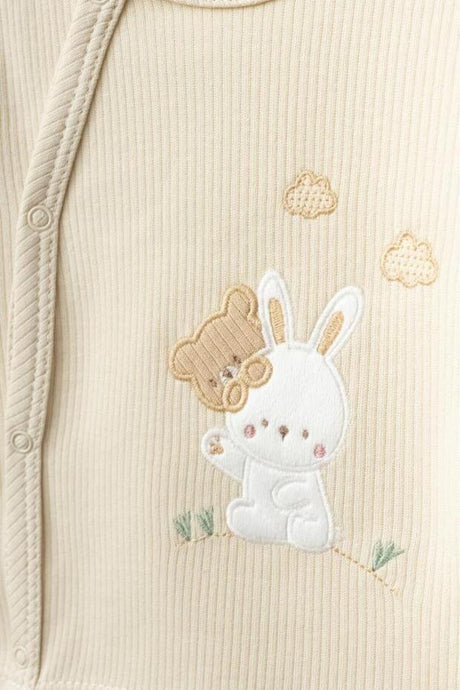 10 - Piece Premium 100% Cotton Newborn Hospital Exit Set - Bear & Rabbit Design - TryAladdin