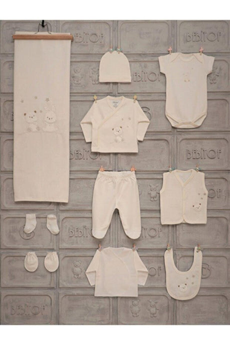 10 - Piece Starry Bear Newborn Welcome Gift Set - 1.5 kg - TryAladdin