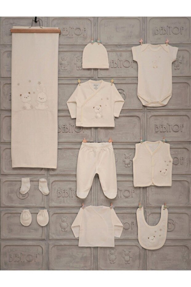10 - Piece Starry Bear Newborn Welcome Gift Set - 1.5 kg - TryAladdin
