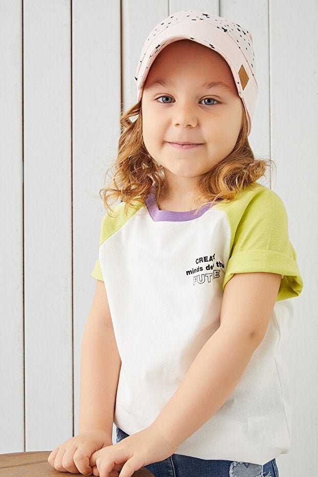 100% cotton Extra Soft Baby Girl Visor Hat - Star Print - TryAladdin