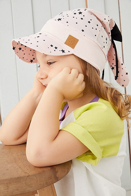 100% cotton Extra Soft Baby Girl Visor Hat - Star Print - TryAladdin