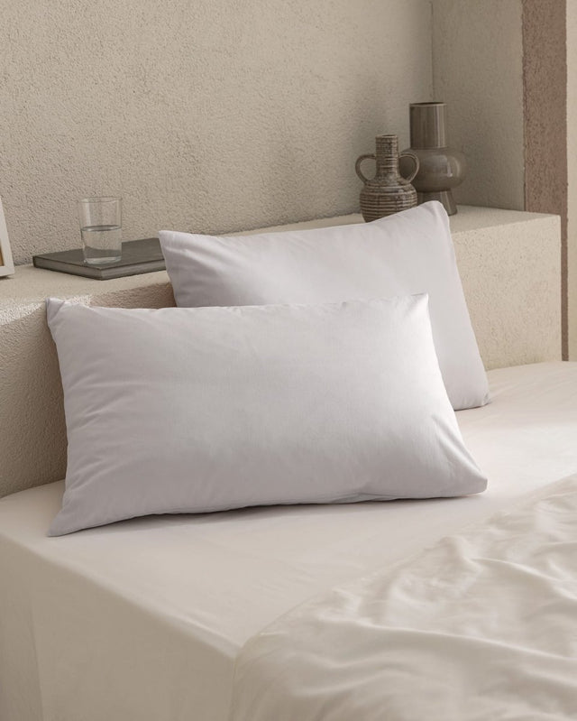 100% Cotton Ranforce Solid Pillowcase Set, 2 - Pack - TryAladdin