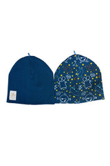 100% Cotton Reversible Knitted Beanie 2 - Pack - TryAladdin