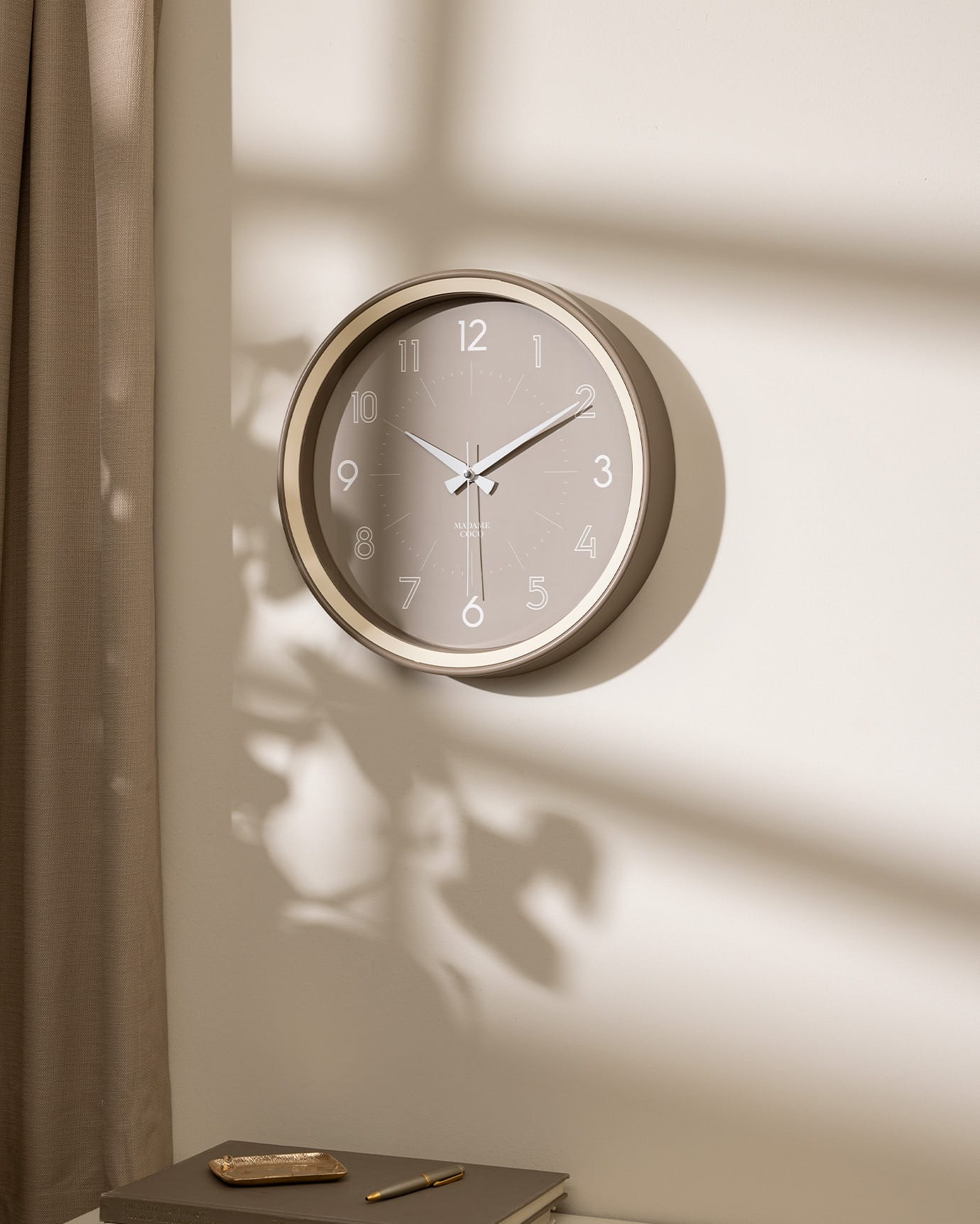 Plastic Wall Clock - Elara Modern Minimalist Home Decor Accent