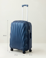 Medium Navy Blue Travel Suitcase - Durable Luggage