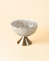 Metal Serving Bowl - Modern Grey Elegance
