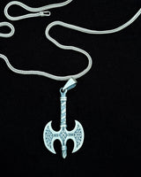 Sterling Silver Axe Pendant Necklace - Determination & Strength