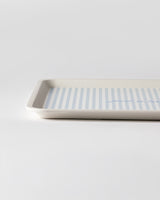Plastic Square Serving Tray - Chic Two-Tone Finish