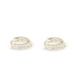 Premium 925 Sterling Silver Six Stone Cartilage Earring