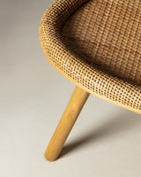 Natural Finish Accent Side Table for Living Room Decor