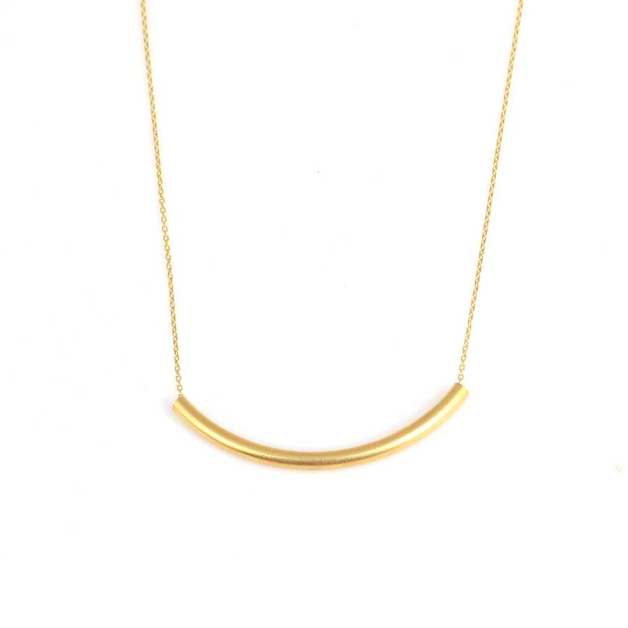 Professional Sterling Silver Tube Necklace