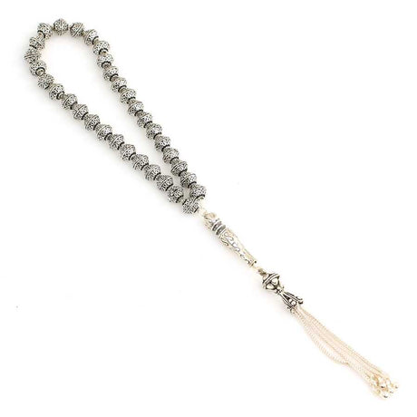 Artisan Crafted Sterling Silver Filigree Prayer Beads