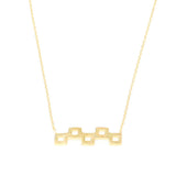 Premium Sterling Silver Tiny Square Necklace