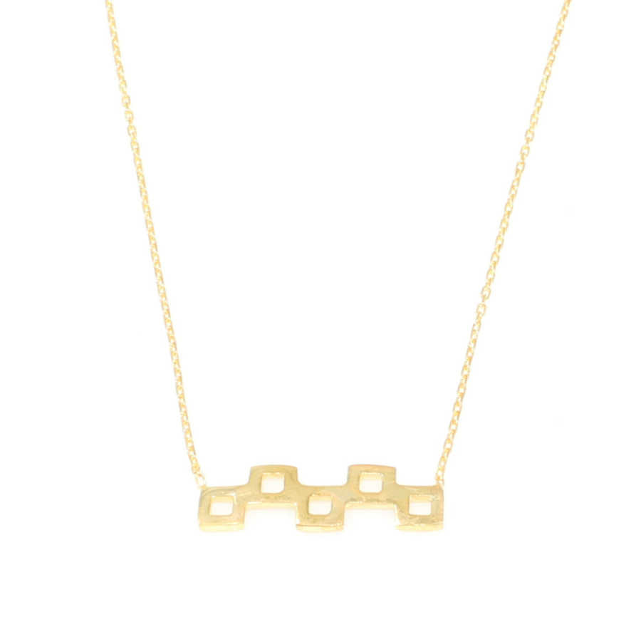 Premium Sterling Silver Tiny Square Necklace