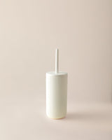 Elegant Soft Ecru Bathroom Toilet Brush with Holder