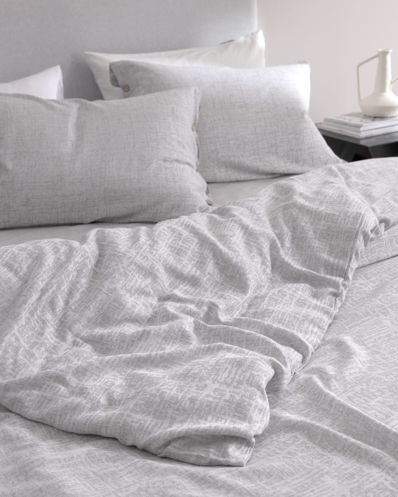 Valenza Viscose Katoenmix Dubbel Dekbedovertrekset - Jacquard Weefsel