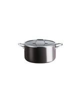 22 cm Titanium Enamel Deep Cooking Pot - Anthracite