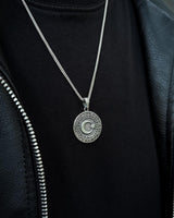 Collier Médaillon en Argent Sterling - Design Héritage Étoile Croissant