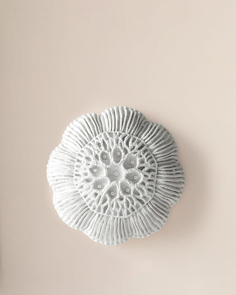 Resin Wall Decor - Coralie Modern Sculptural White