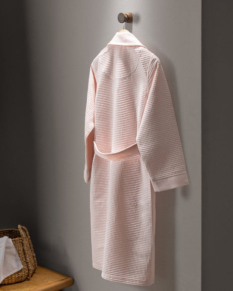 Unisex 100% Cotton Luxury Bathrobe - Powder Pink