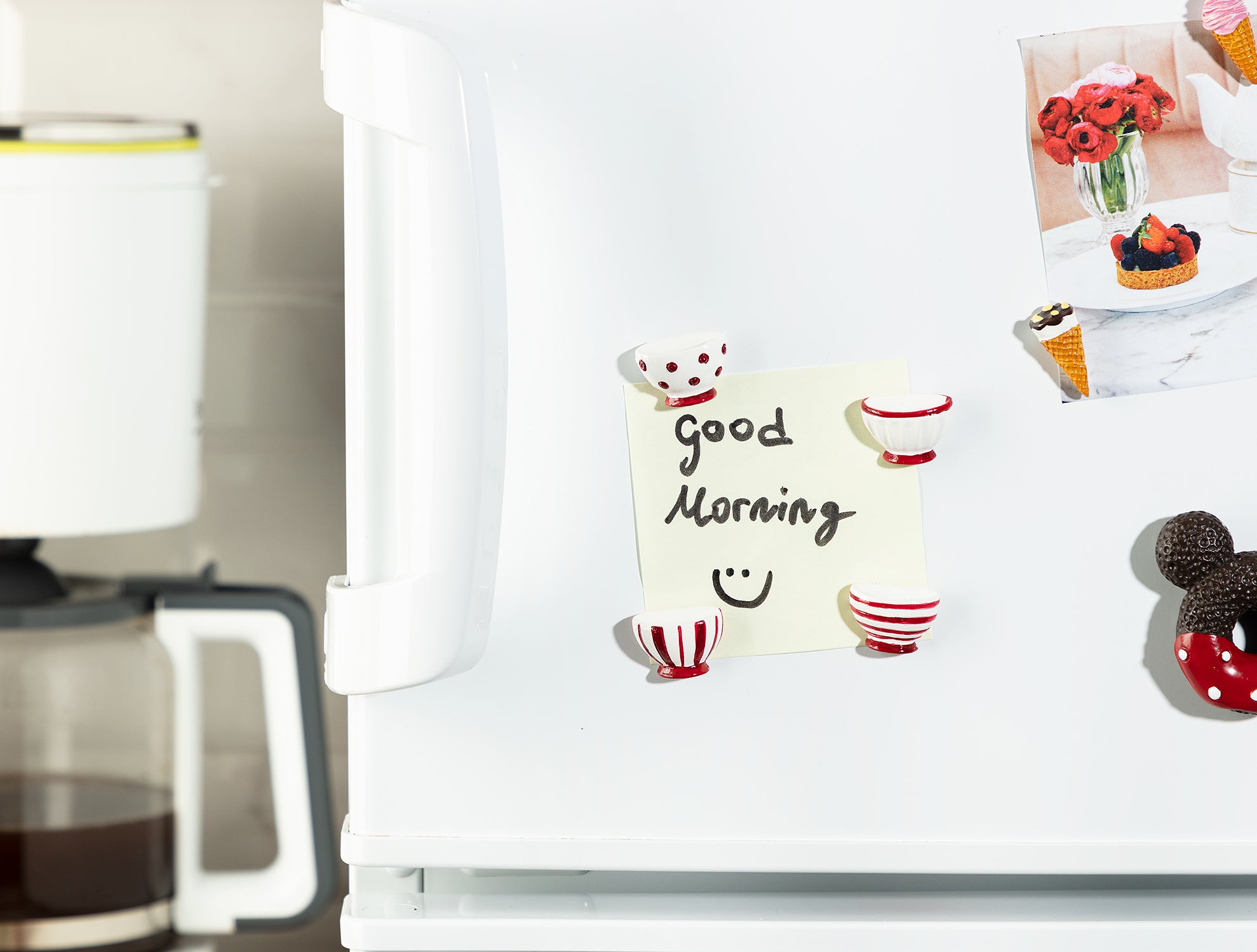 Decorative Coffee Cup Refrigerator Magnet - Kitchen & Home Decor