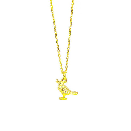 Elegant 925 Sterling Silver Sparrow Bird Necklace