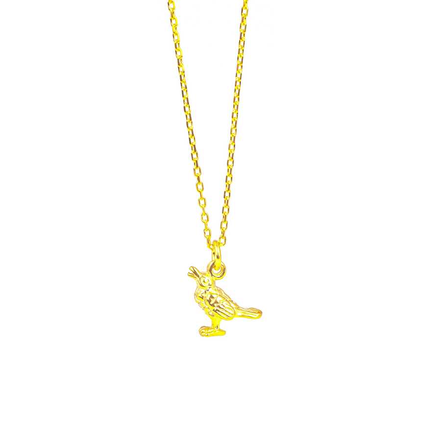 Elegant 925 Sterling Silver Sparrow Bird Necklace
