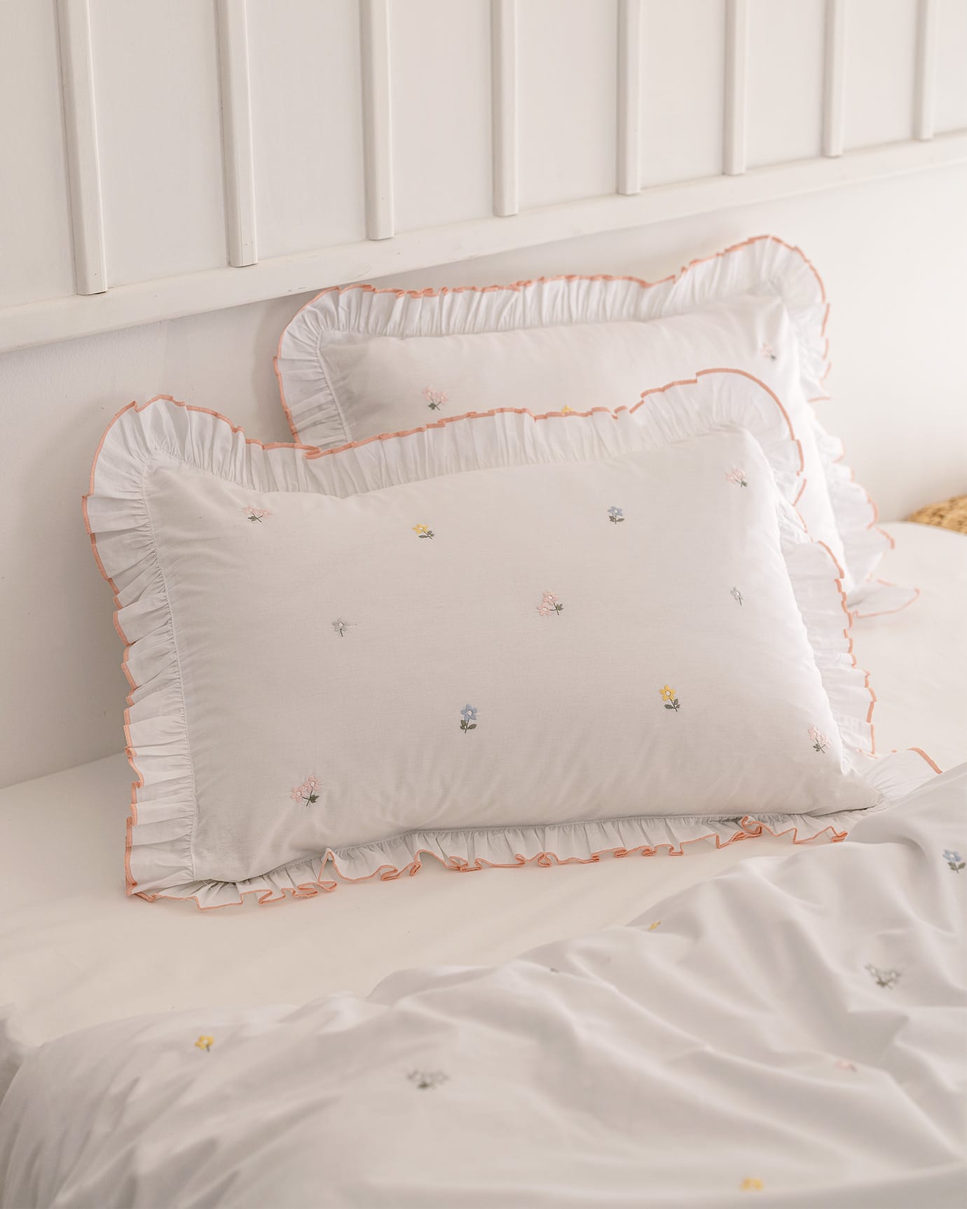 Saphir 100% Cotton King Size Duvet Set - Embroidered Ranforce