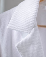 Unisex 100% Cotton Luxury Bathrobe Set - White