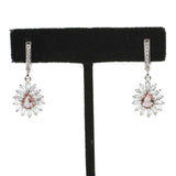 Sterling Silver Zultanite Baguette Drop Earrings