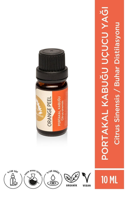 Orange Peel Essential Oil - 100% Pure, Steam Distilled for Hair & Relaxation
