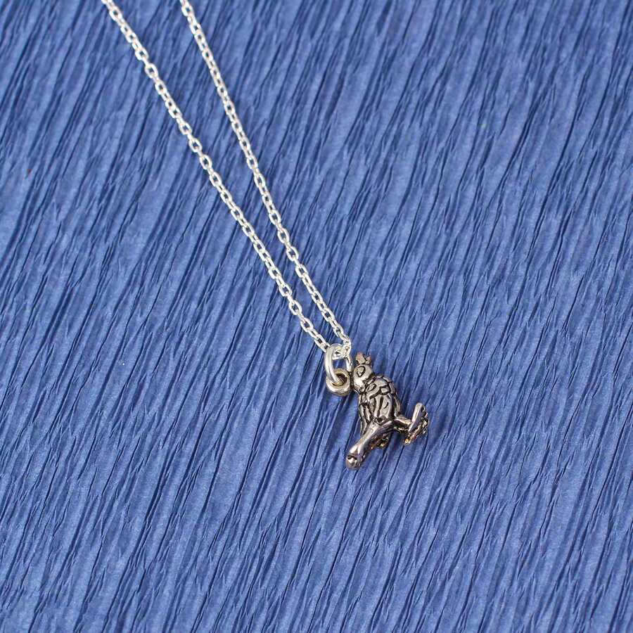 Elegant 925 Sterling Silver Sparrow Bird Necklace