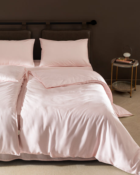 TENCEL Lyocell Bedding Set - Ultra Soft Duvet Cover & Pillow Shams