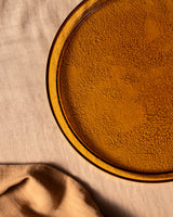 Premium Glass Serving Plate - Sophisticated Crocus Design for Modern Tables