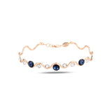 Sterling Silver Swarovski Crystal Bracelet - Timeless Bezel Design