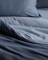 Cotton Blend Jersey Double Duvet Cover Set - Soft & Fitted Comfort