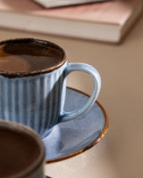 Porcelain 6-Person Coffee Set - Natural Kleby Design