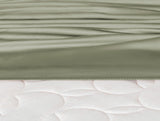 Soft 100% Cotton Sateen Fitted Sheet - Double Bed